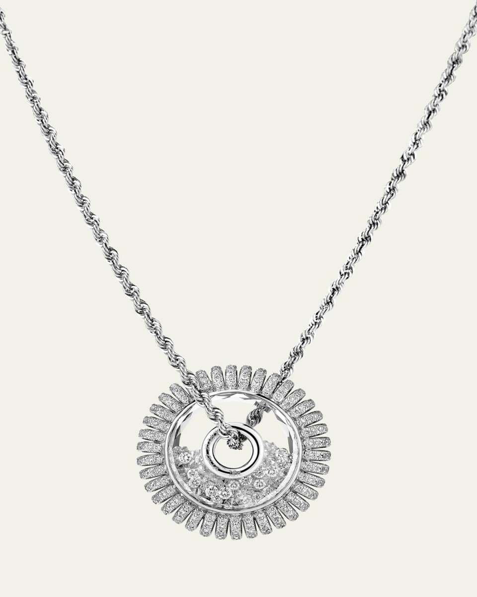 Mola Roda Full Pave Kaleidoscope Shaker Necklace with Diamonds